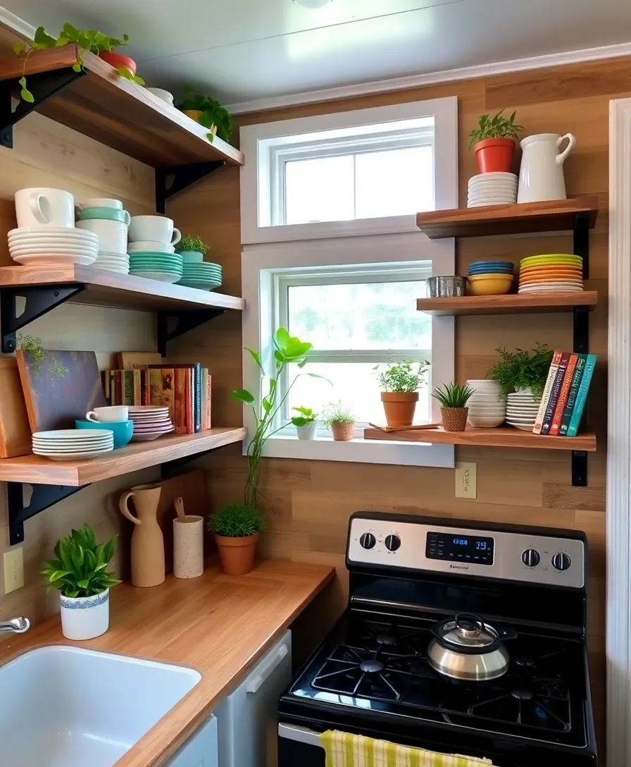 22 Modern Tiny House Decor Trends You Need to Know About (Prepare to Be Inspired!) - 11. Open Shelving