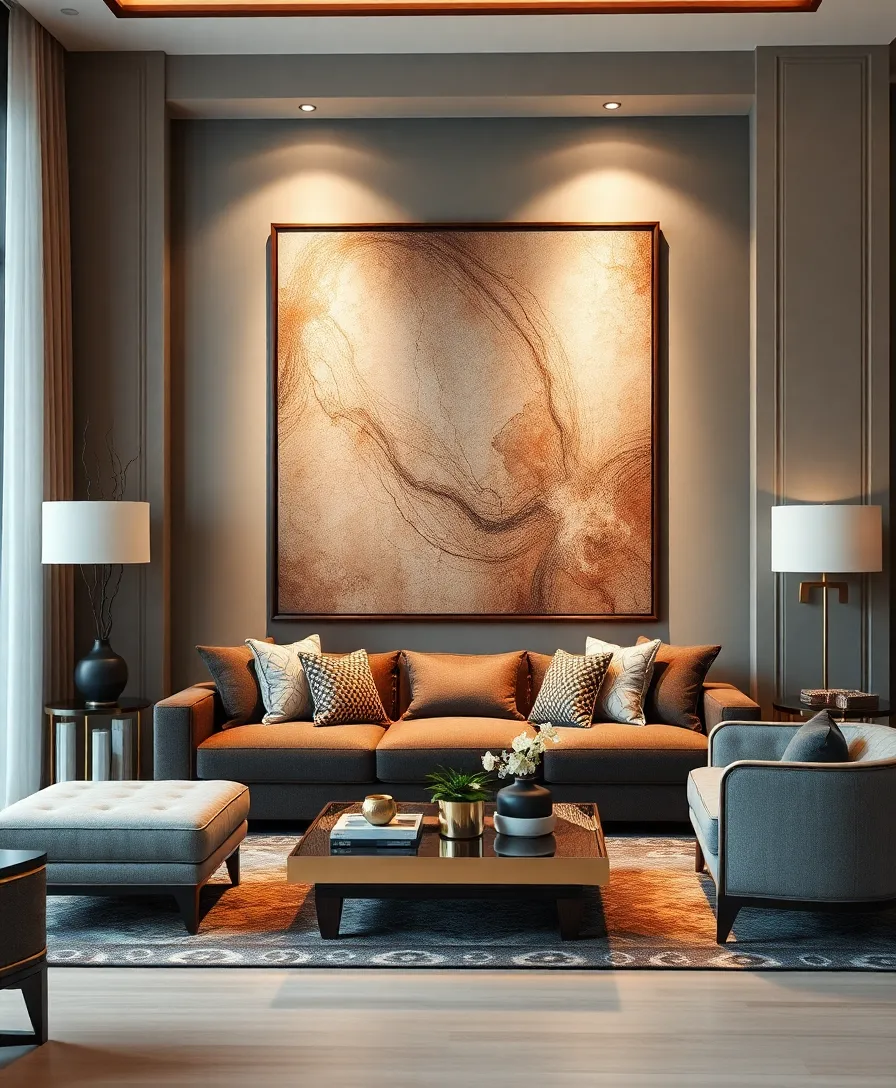 22 Elegant Small Apartment Decorating Ideas That Maximize Space (Check Out #6!) - 16. Elegant Wall Art