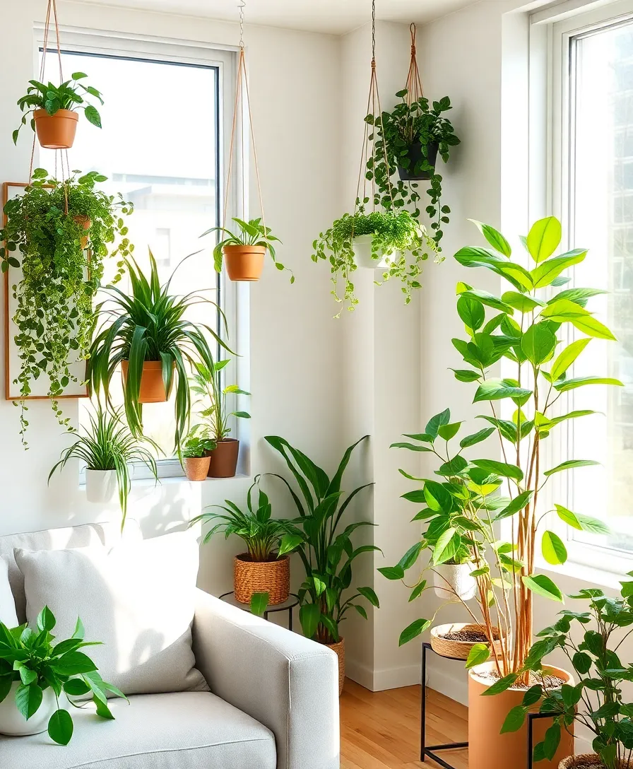 22 Elegant Small Apartment Decorating Ideas That Maximize Space (Check Out #6!) - 7. Indoor Plants