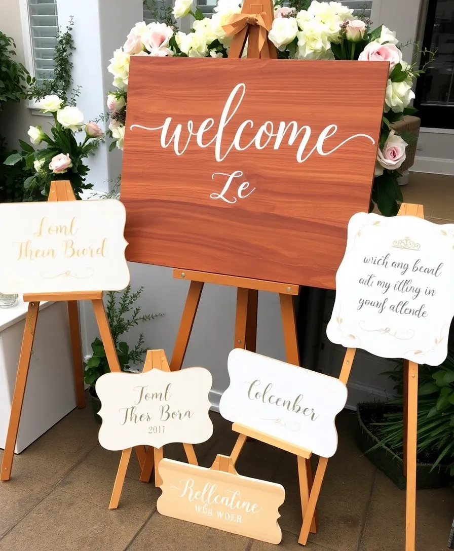 21 Unforgettable Timeless Wedding Decor Trends You’ll Want to Steal! - 7. Whimsical Signage