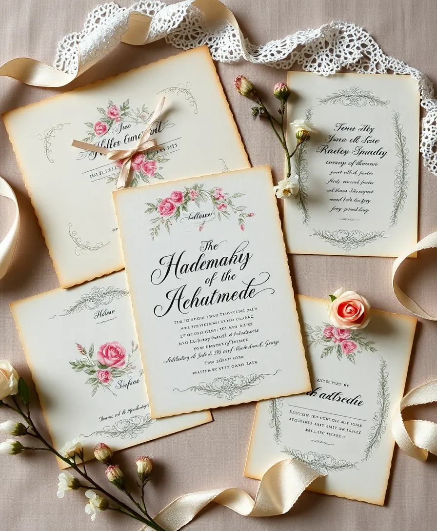 21 Unforgettable Timeless Wedding Decor Trends You’ll Want to Steal! - 16. Vintage-Inspired Invitations