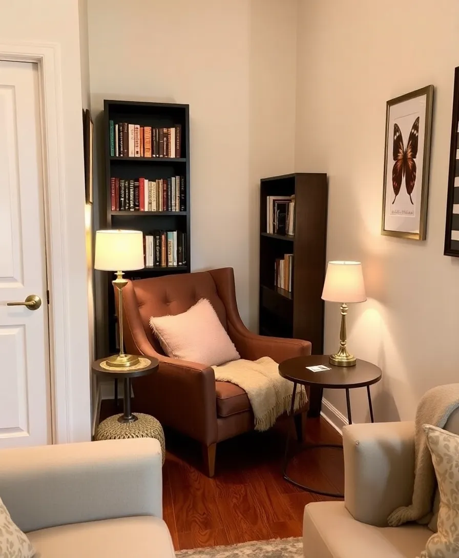 21 Minimalist Small Living Room Decor Hacks to Maximize Your Tiny Space (You'll Love #9!) - 15. Create a Cozy Reading Nook