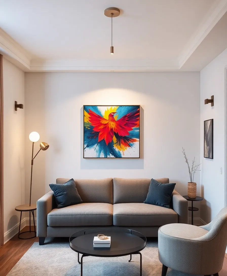 21 Minimalist Small Living Room Decor Hacks to Maximize Your Tiny Space (You'll Love #9!) - 8. Create a Focal Point