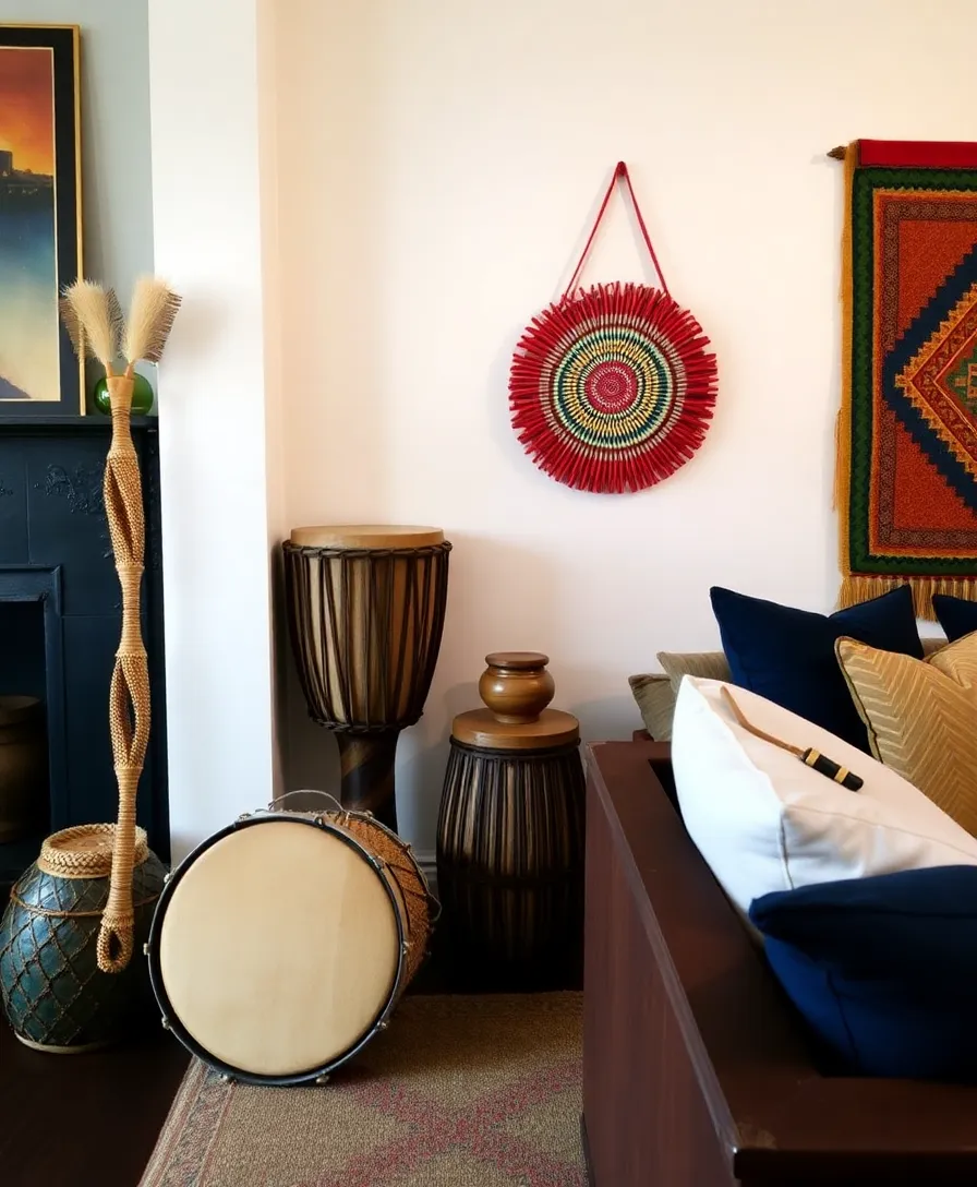 12 Afro Bohemian Style Decor Ideas That Will Transform Your Space Into a Cultural Oasis! - 9. Cultural Accents
