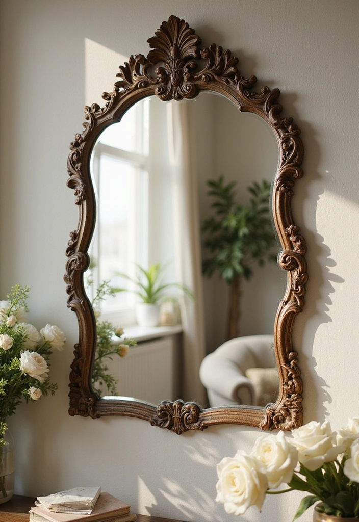 15 Enchanting English Cottage Decor Ideas That'll Make Your Home Feel Like a Fairytale! - 6. Introduce Vintage Mirrors