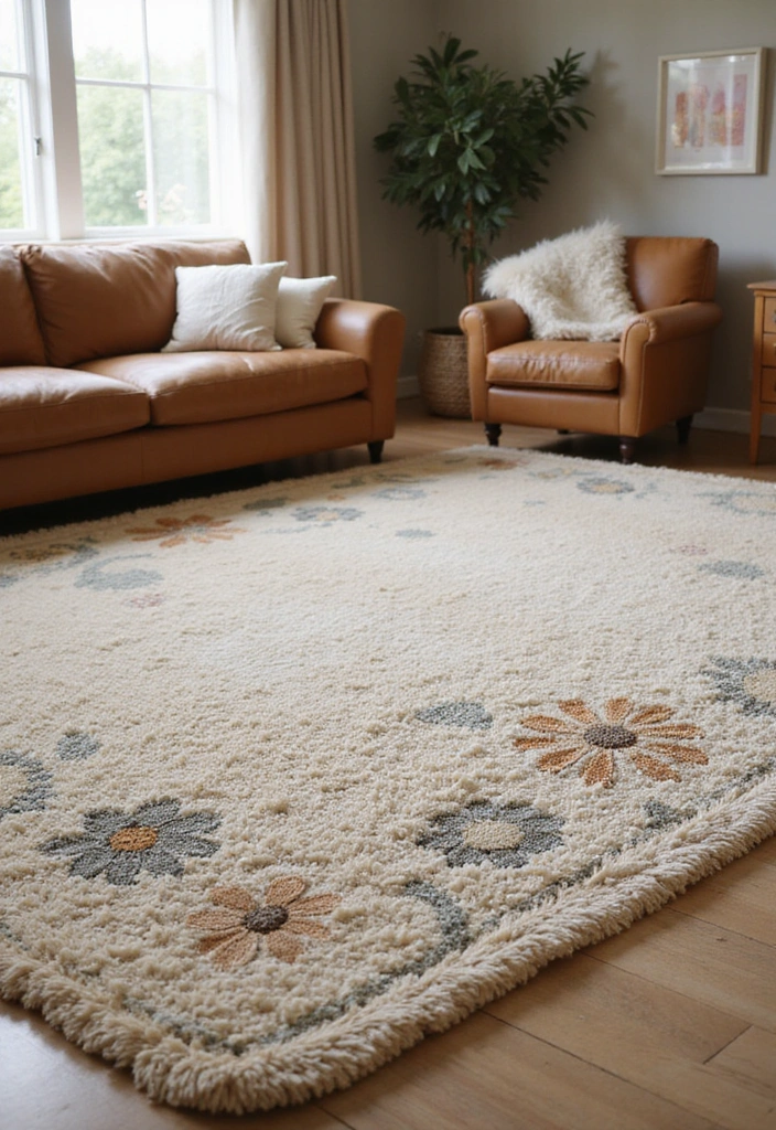 15 Enchanting English Cottage Decor Ideas That'll Make Your Home Feel Like a Fairytale! - 13. Incorporate Cozy Rugs
