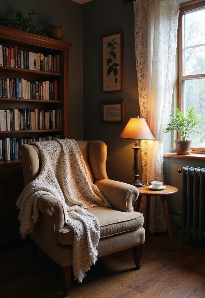15 Enchanting English Cottage Decor Ideas That'll Make Your Home Feel Like a Fairytale! - 4. Create a Cozy Reading Nook