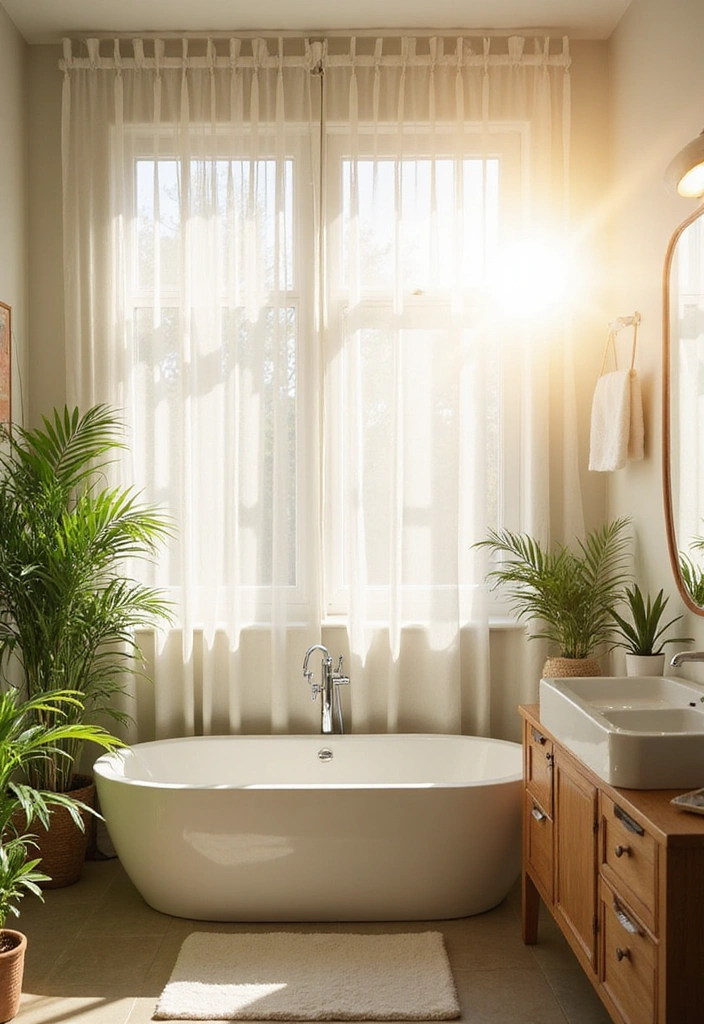 21 Zen Bathroom Decor Ideas That Will Transform Your Space into a Tranquil Oasis! - 12. Natural Light Maximization