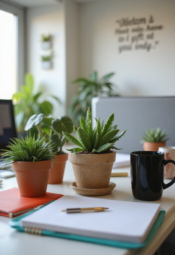 21 Cubicle Decor Ideas That'll Transform Your Workspace into a Productivity Paradise! - 1. Bring in the Greenery
