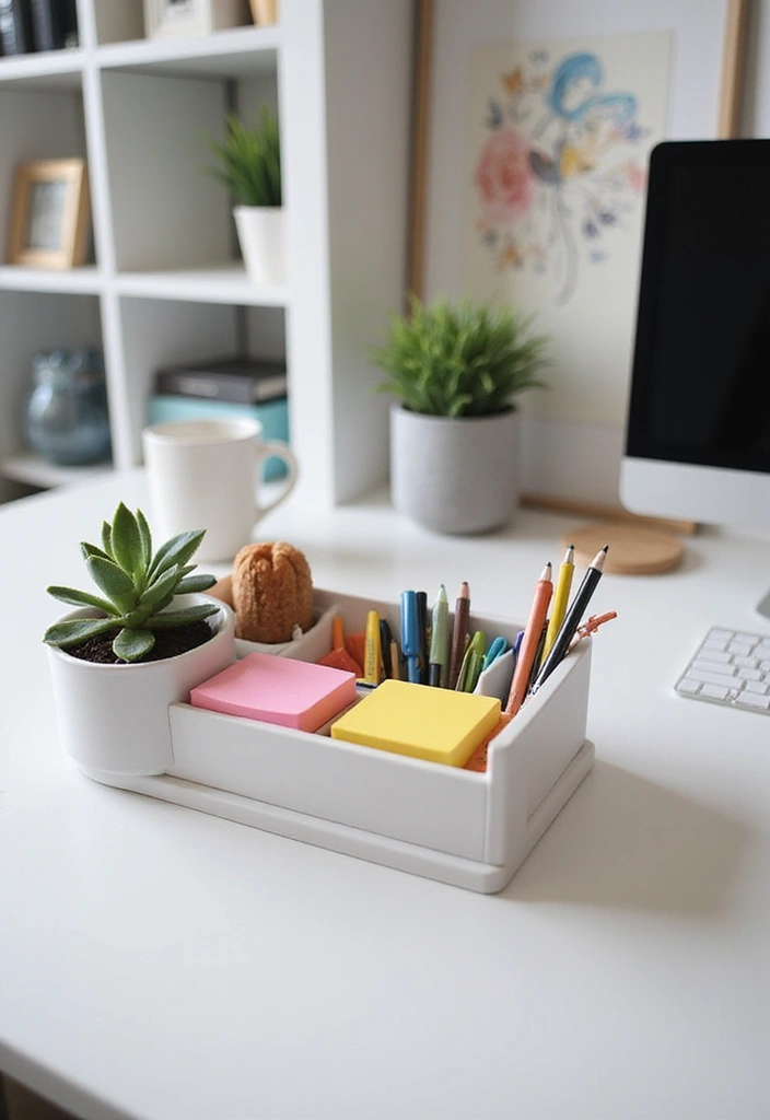 21 Cubicle Decor Ideas That'll Transform Your Workspace into a Productivity Paradise! - 3. Stylish Desk Organizers