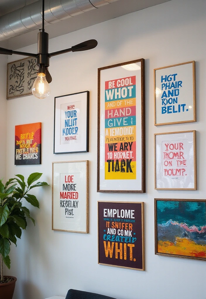 21 Corporate Office Decor Ideas That'll Transform Your Workspace Forever! - 6. Inspirational Wall Art