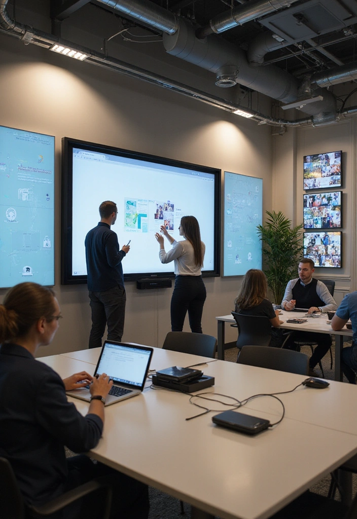 21 Corporate Office Decor Ideas That'll Transform Your Workspace Forever! - 9. Use of Technology in Decor