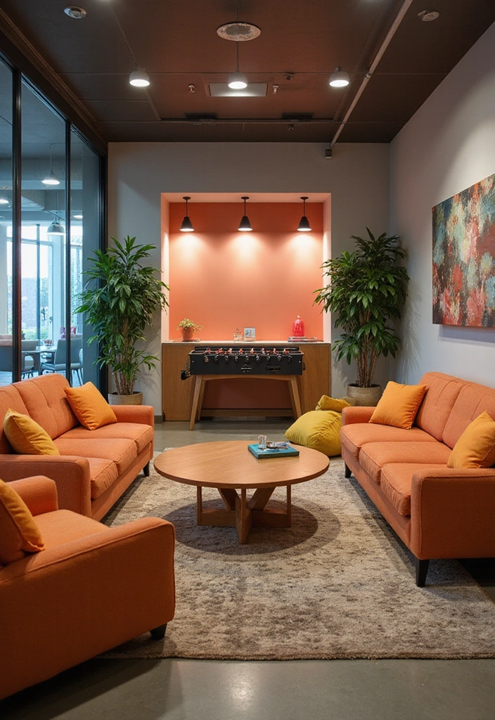 21 Corporate Office Decor Ideas That'll Transform Your Workspace Forever! - 8. Cozy Breakout Areas