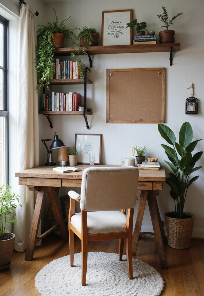 21 Country Farmhouse Decor Ideas That'll Make You Want to Move In! - 14. Farmhouse Style Office Spaces
