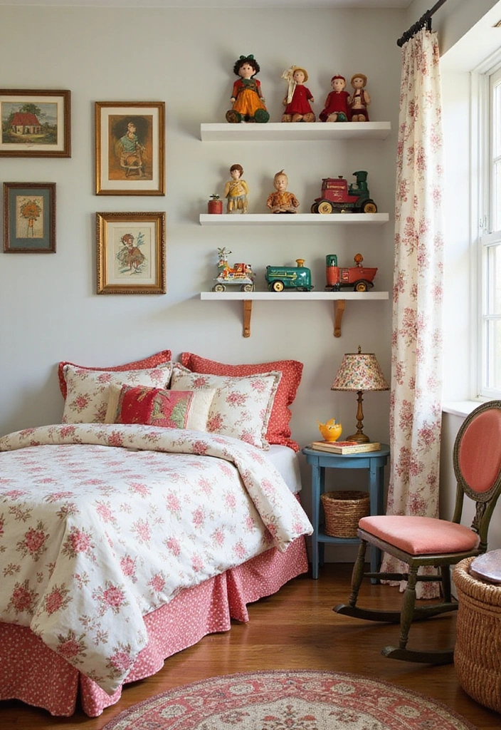 21 Vintage Home Decor Ideas That'll Make Your Space Feel Like a Time Capsule! - 15. Vintage Children's Decor