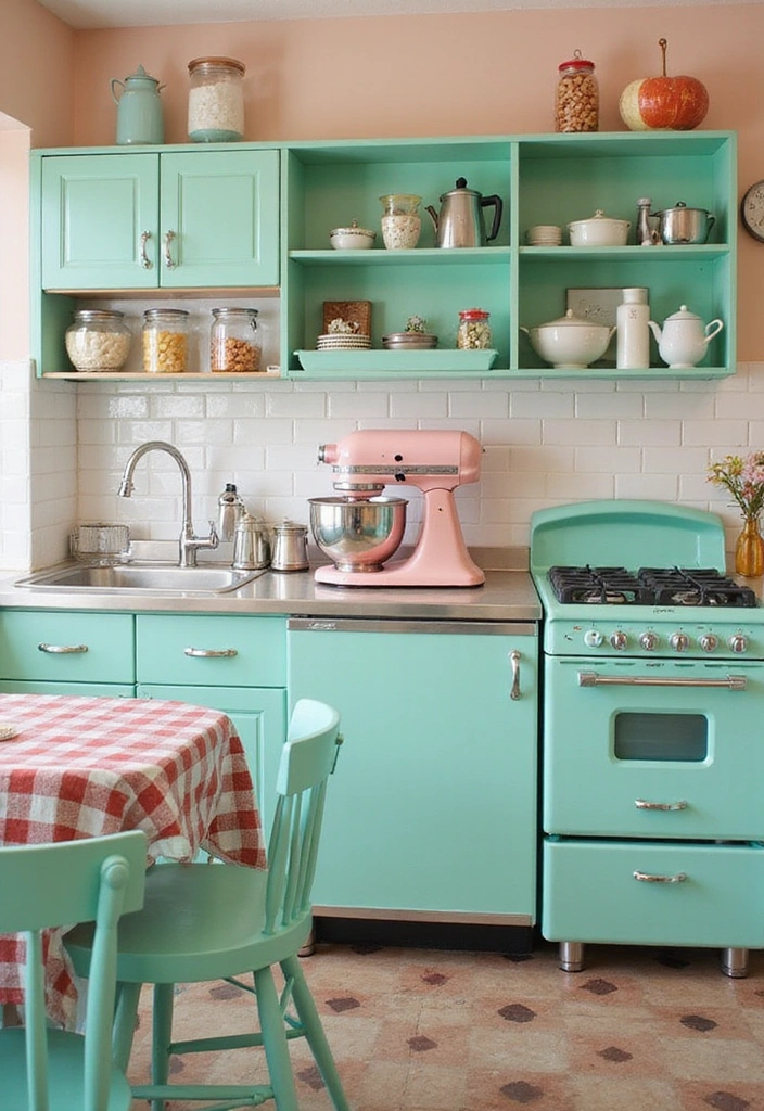 21 Vintage Home Decor Ideas That'll Make Your Space Feel Like a Time Capsule! - 5. Retro Kitchen Appliances