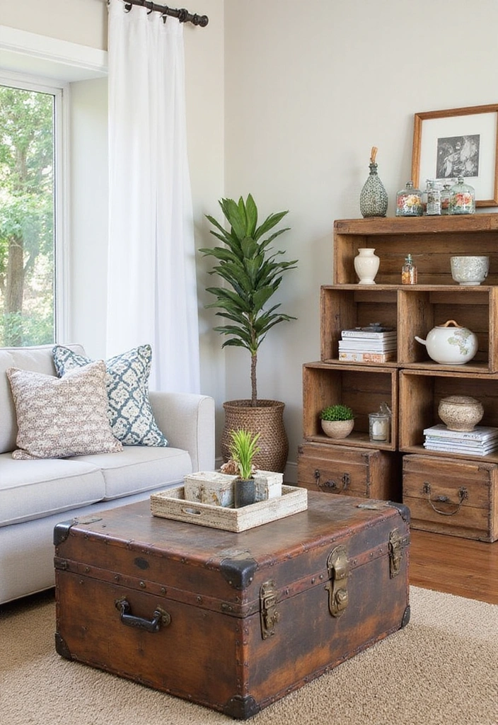 21 Vintage Home Decor Ideas That'll Make Your Space Feel Like a Time Capsule! - 16. Vintage Storage Solutions
