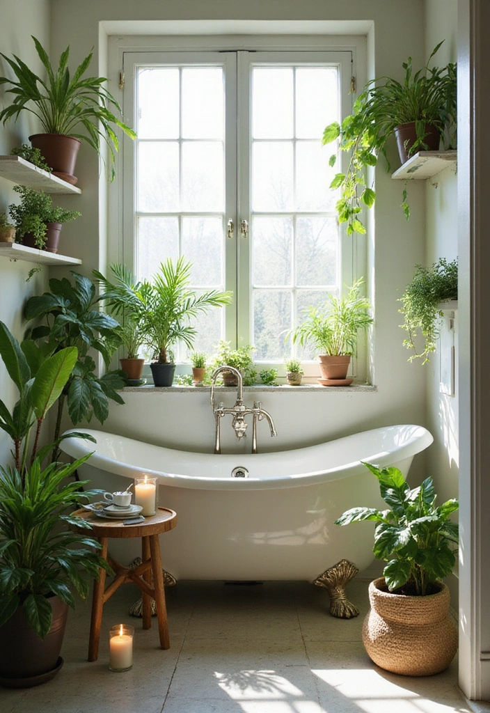 21 Jaw-Dropping Bathroom Decorating Ideas That Will Transform Your Space! - 1. Create a Spa-Like Retreat with Plants