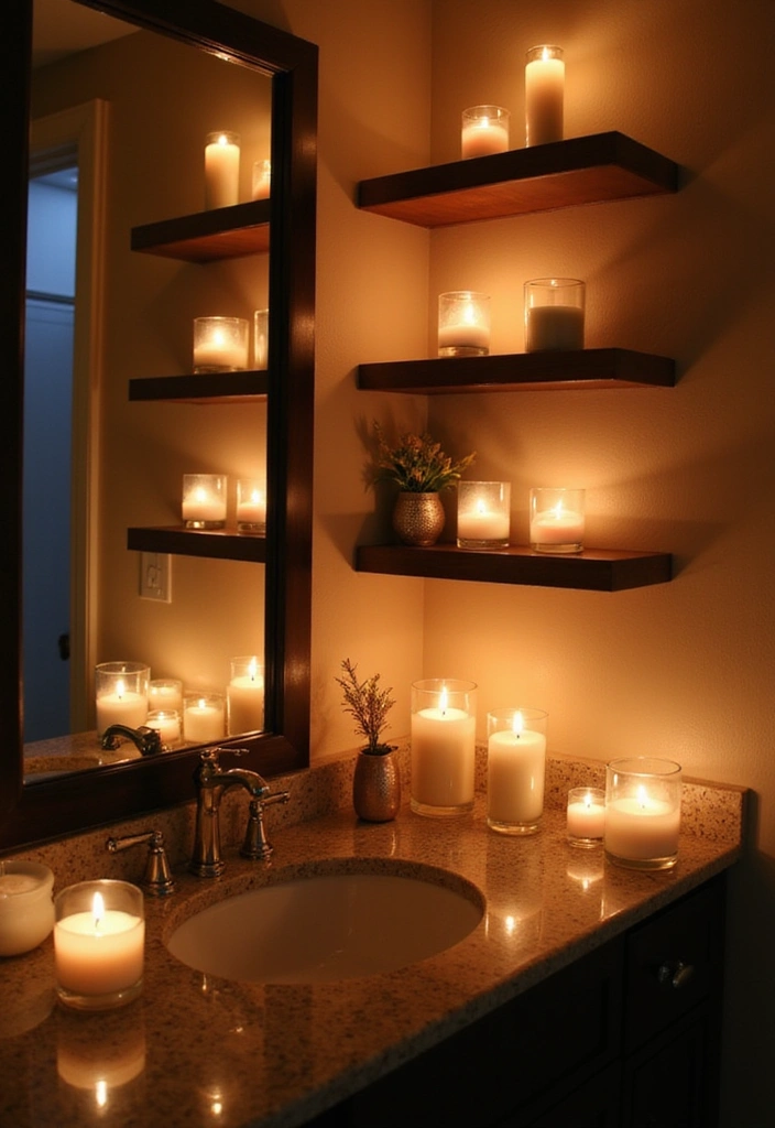 21 Jaw-Dropping Bathroom Decorating Ideas That Will Transform Your Space! - 15. Personal Touch with Candles