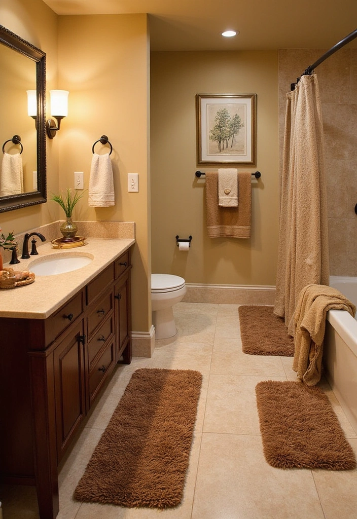 21 Jaw-Dropping Bathroom Decorating Ideas That Will Transform Your Space! - 21. Cozy Bath Accessories