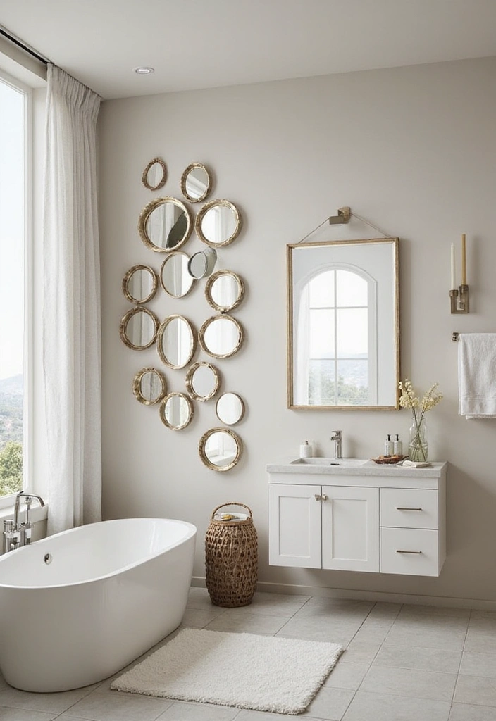 21 Jaw-Dropping Bathroom Decorating Ideas That Will Transform Your Space! - 18. Creative Use of Mirrors
