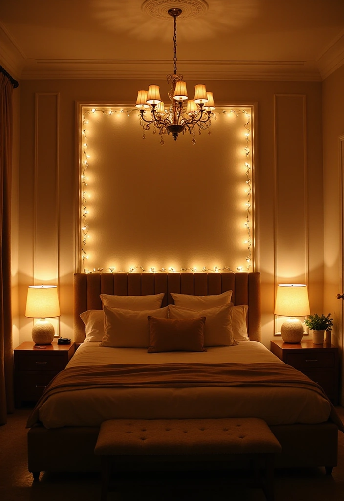 21 Chic Bedroom Decor Ideas That Will Transform Your Space into a Stylish Sanctuary! - 15. Layered Lighting