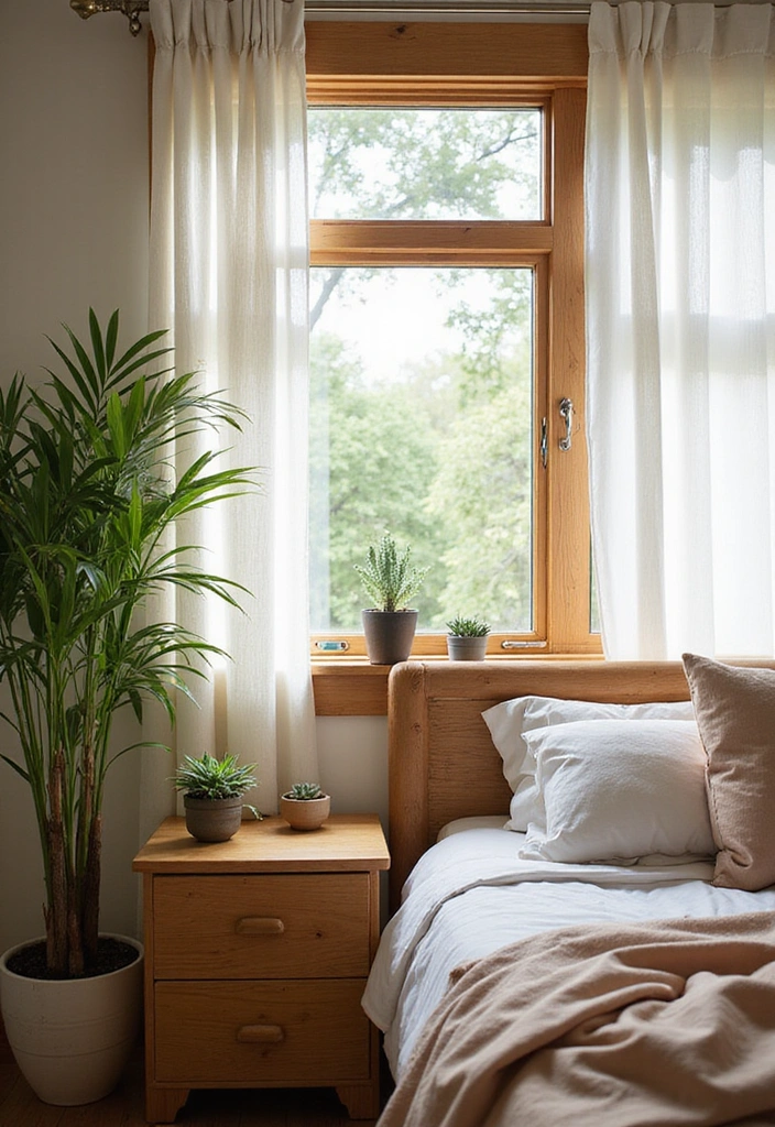 21 Chic Bedroom Decor Ideas That Will Transform Your Space into a Stylish Sanctuary! - 9. Nature-Inspired Retreat