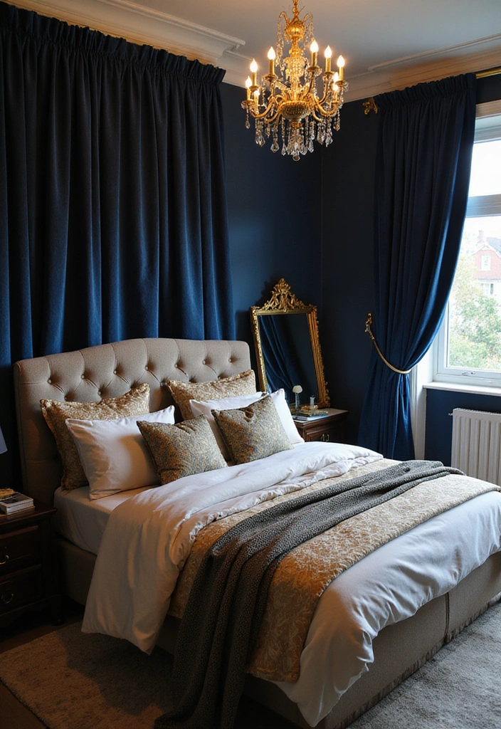 21 Chic Bedroom Decor Ideas That Will Transform Your Space into a Stylish Sanctuary! - 3. Elegant Glamour