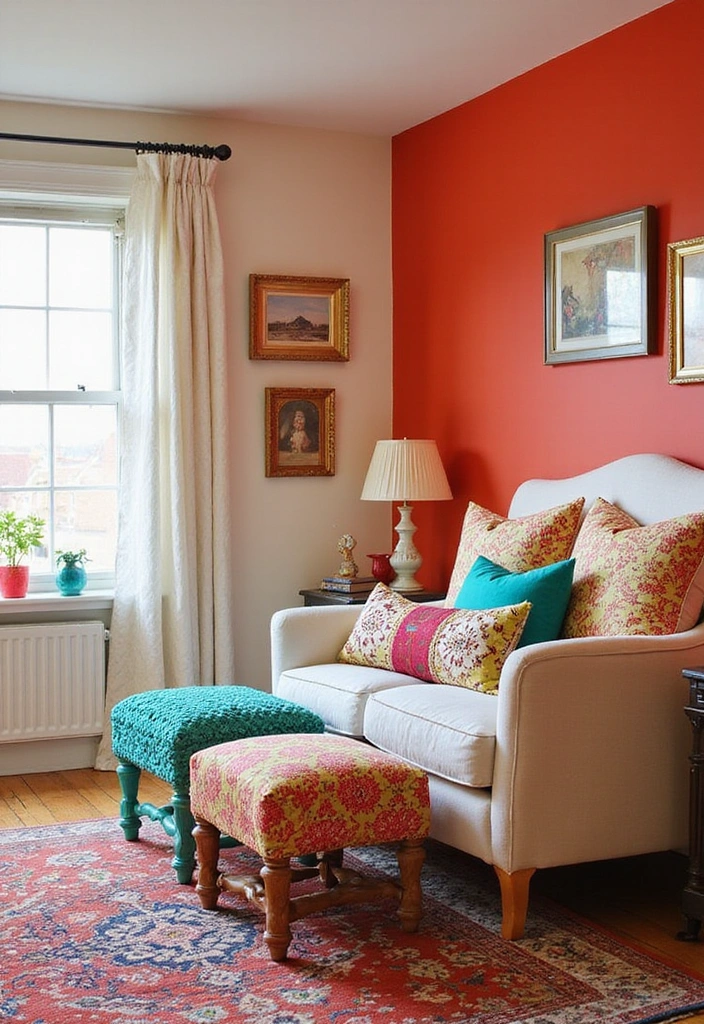 21 Chic Bedroom Decor Ideas That Will Transform Your Space into a Stylish Sanctuary! - 13. Colorful Accents