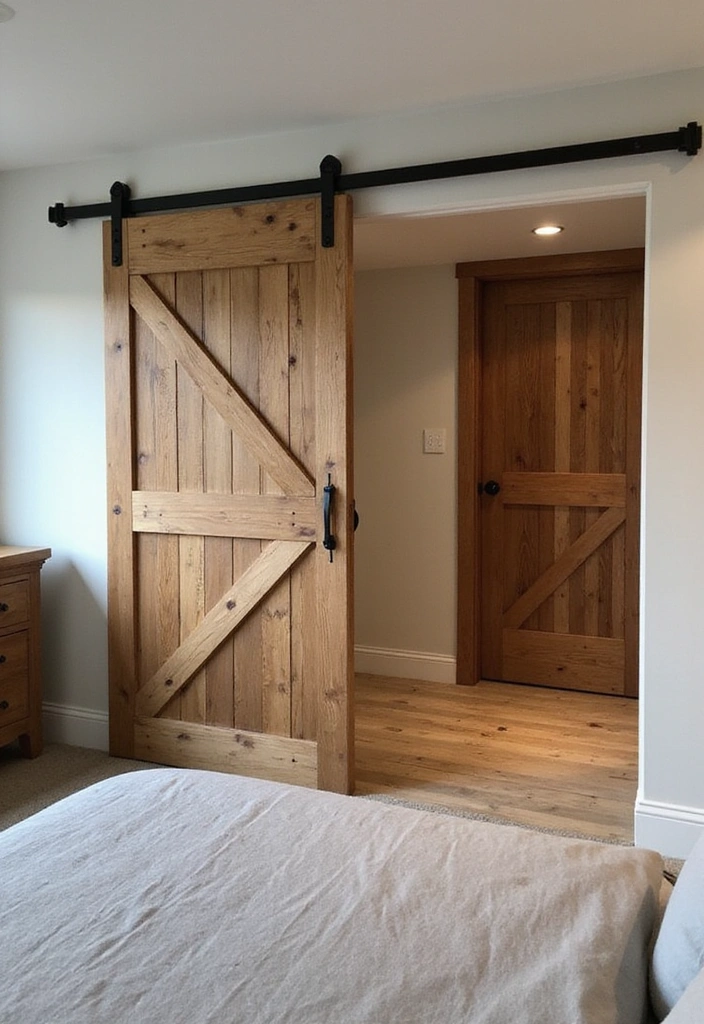 21 Western Bedroom Decor Ideas That'll Make You Feel Like a True Cowboy (You Won't Believe #7!) - 12. Barn Door Accents