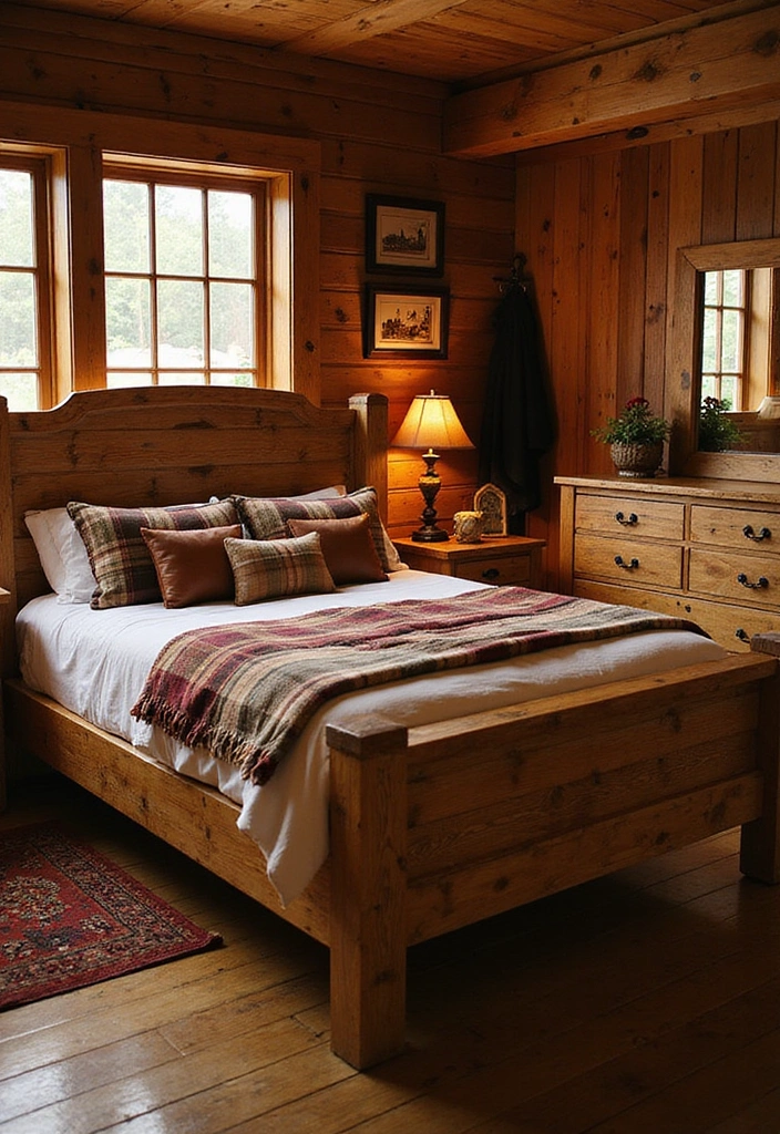 21 Western Bedroom Decor Ideas That'll Make You Feel Like a True Cowboy (You Won't Believe #7!) - 1. Rustic Wood Furniture