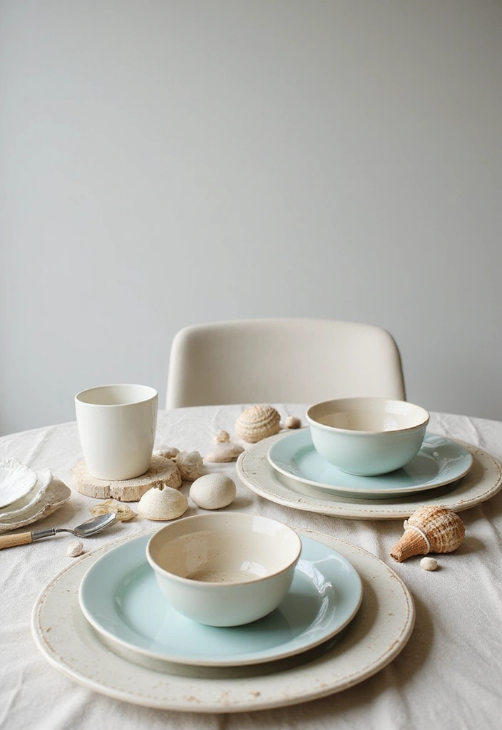 21 Modern Beach House Decor Ideas That Will Make You Feel Like You’re on Vacation Every Day! - 10. Beach-Inspired Table Settings