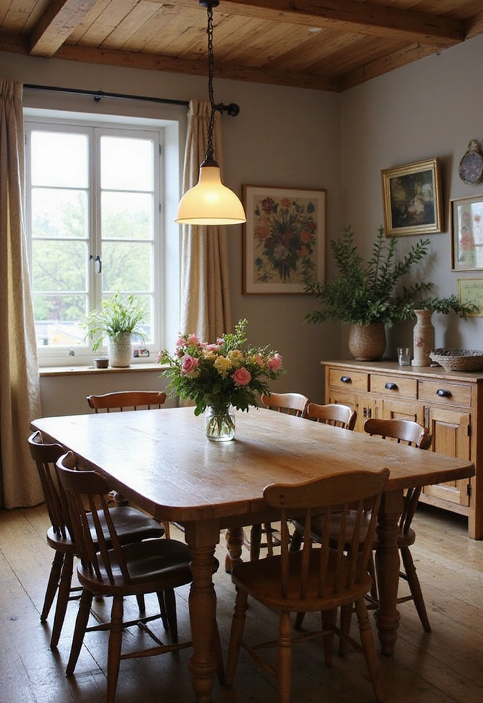 21 Country Farmhouse Decor Ideas That'll Make You Want to Move In! - 11. Rustic Dining Rooms