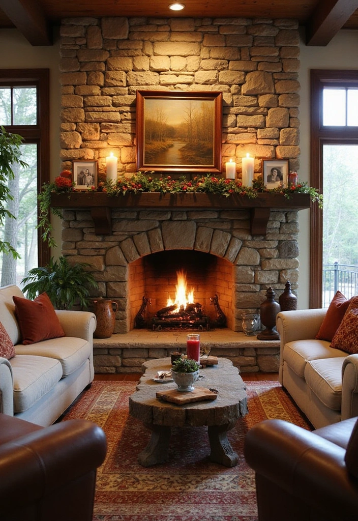 21 Country Farmhouse Decor Ideas That'll Make You Want to Move In! - 17. Country Farmhouse Fireplaces