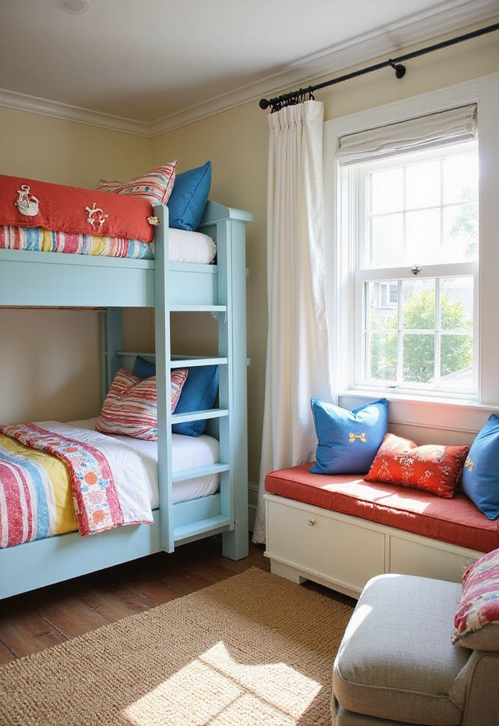 21 Modern Beach House Decor Ideas That Will Make You Feel Like You’re on Vacation Every Day! - 19. Stylish Bunk Rooms