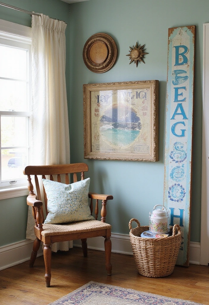 21 Modern Beach House Decor Ideas That Will Make You Feel Like You’re on Vacation Every Day! - 12. Vintage Finds