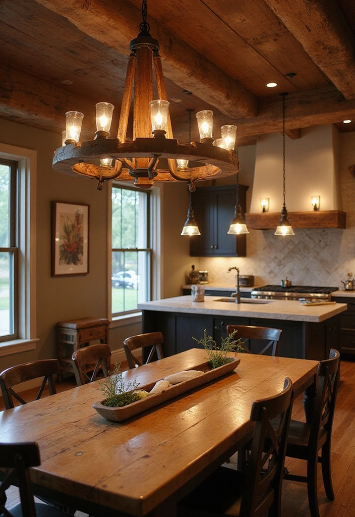21 Country Farmhouse Decor Ideas That'll Make You Want to Move In! - 9. Farmhouse Style Lighting