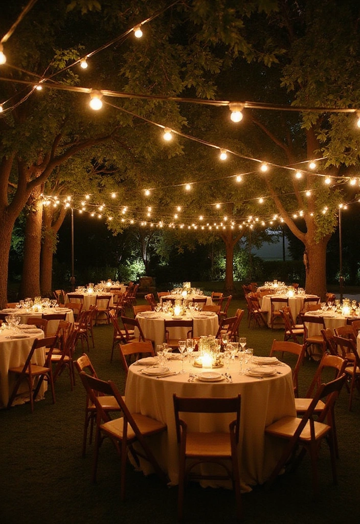 21 Wedding Decor Ideas That Will Make Your Dream Day Unforgettable! (You Won't Believe #11!) - 3. Romantic String Lights