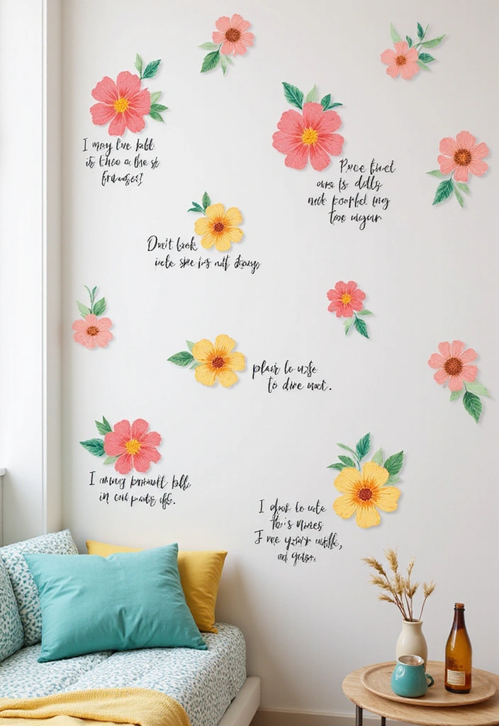 21 Hippie Room Decor Ideas That Will Transform Your Space into a Bohemian Paradise! - 20. Colorful Wall Decals