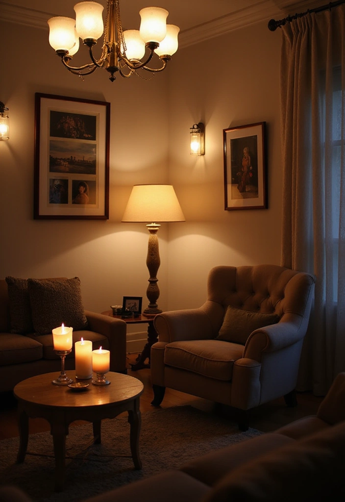 21 Living Room Decor Ideas That Will Transform Your Space into a Cozy Retreat! - 2. Layered Lighting
