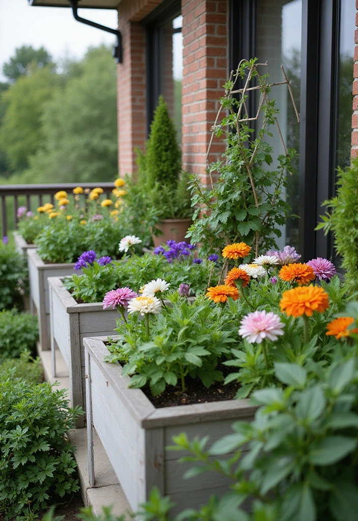 21 Stunning Apartment Balcony Decorating Ideas That Will Transform Your Outdoor Space! - 10. Elevated Garden Beds