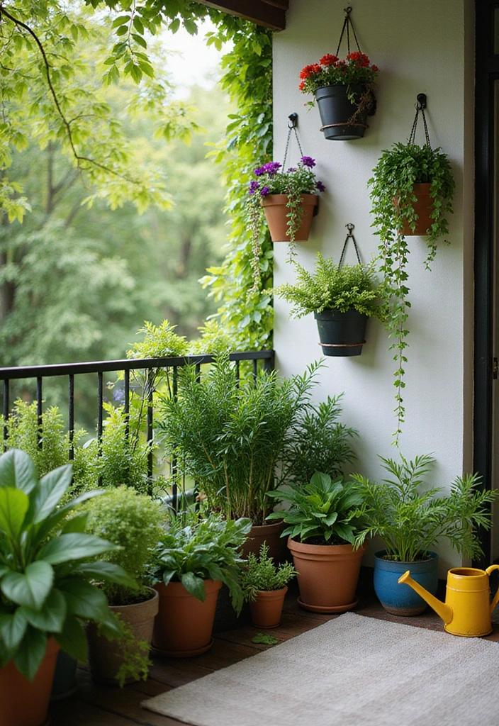 21 Stunning Apartment Balcony Decorating Ideas That Will Transform Your Outdoor Space! - 1. Lush Green Oasis