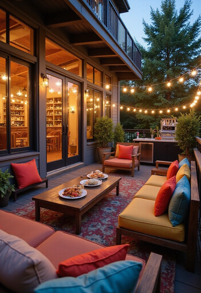 21 Stunning Apartment Balcony Decorating Ideas That Will Transform Your Outdoor Space! - 19. Entertaining Space