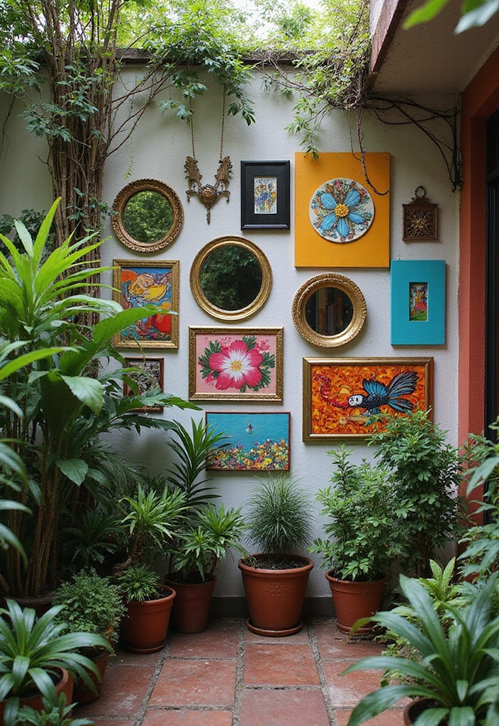 21 Stunning Apartment Balcony Decorating Ideas That Will Transform Your Outdoor Space! - 8. Wall Art and Decor
